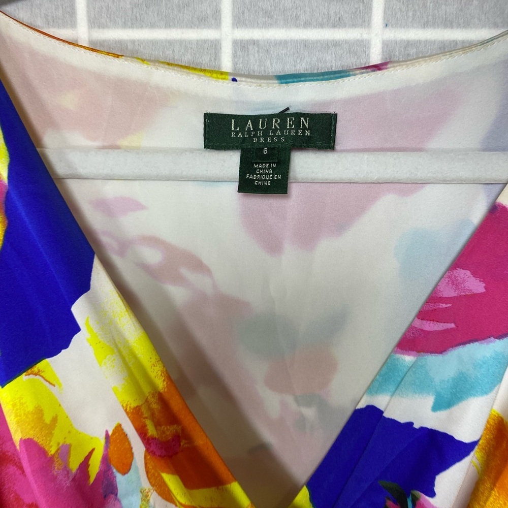 Ralph Lauren Colorful Floral Midi Dress - Picture 2 of 5